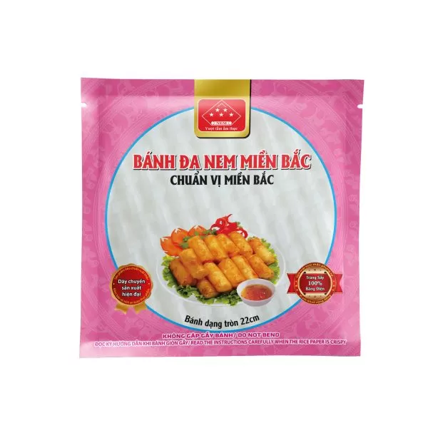 BÁNH ĐA NEM MIỀN BẮC TRẮNG 22CM x 250G